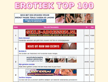 Tablet Screenshot of erotiektop100.nl